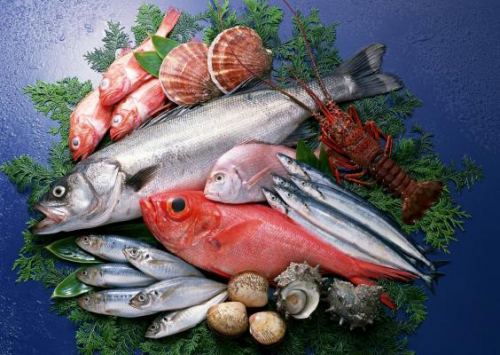 Нежирная рыба, морепродукты